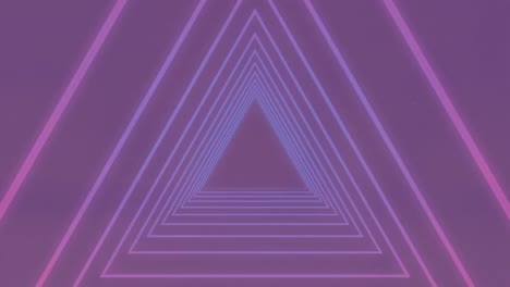 Animation-Eines-Neonleuchtenden-Tunnels-Auf-Violettem-Hintergrund