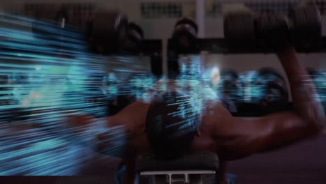 Animation-of-data-processing-over-strong-man-exercising