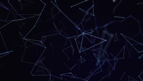 Animation-of-network-of-connections-on-dark-background