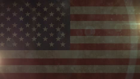 Animation-Von-Leuchtendem-Licht,-Das-Sich-über-Die-Amerikanische-Flagge-Bewegt