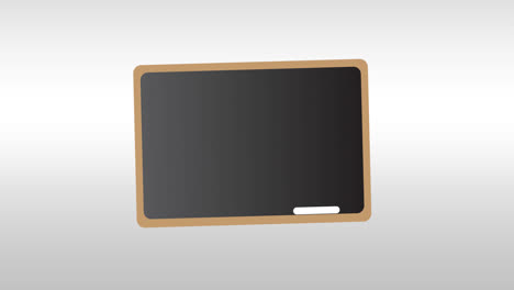 Animation-of-board-icon-moving-on-white-background