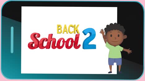 Animation-Von-Back-to-School-Text-Auf-Schwarzem-Hintergrund