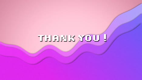 Digital-animation-of-thank-you-text-against-purple-wave-effect-on-pink-background