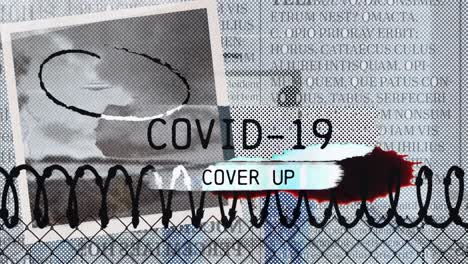 Covid-19-cover-up-text-and-barber-wire-over-female-doctor-and-health-worker-running-at-hospital