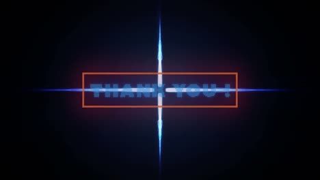 Digital-animation-of-thank-you-text-banner-against-blue-digital-waves-on-black-background