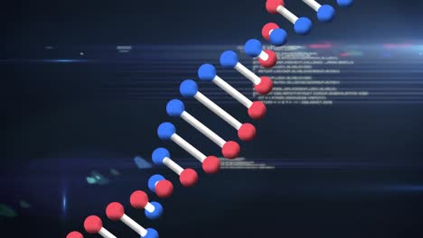Animation-Des-DNA-Strangs-Und-Datenverarbeitung