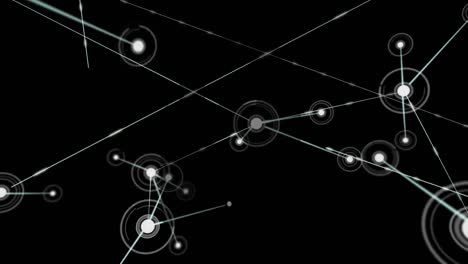 Digital-animation-of-network-of-connections-against-black-background