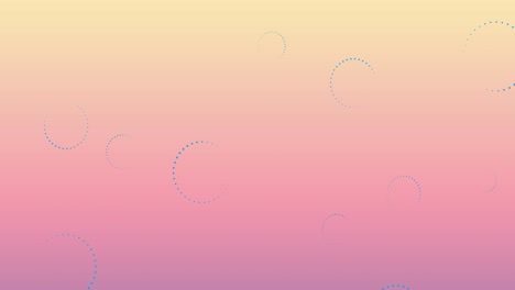 Digitale-Animation-Mehrerer-Throbber-Symbole,-Die-Vor-Einem-Rosa-Hintergrund-Mit-Farbverlauf-Schweben