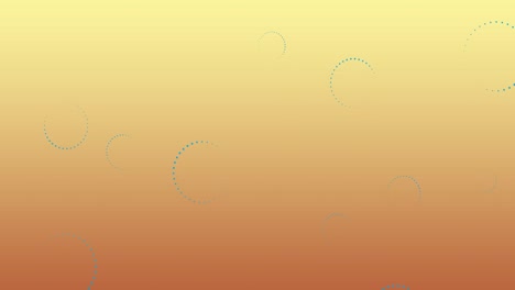 Digital-animation-of-multiple-throbber-icons-floating-against-yellow-gradient-background