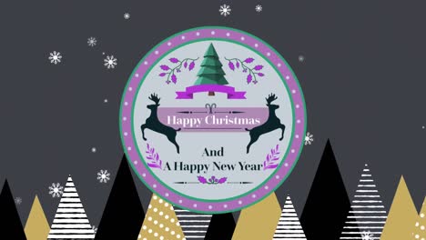 Animation-of-happy-christmas-text-over-christmas-items-icons
