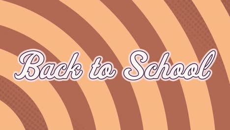 Animation-of-back-to-school-text-in-white-letters-on-red-background