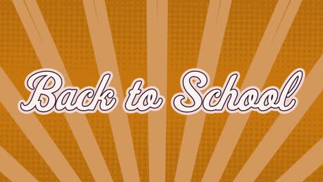 Digital-animation-of-back-to-school-text-against-orange-radial-background