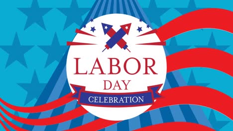 Animation-of-labor-day-celebration-text-over-american-flag-stars-and-stripes