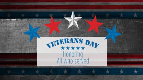 Animation-of-veterans-day-honoring-all-who-served-text-over-american-flag