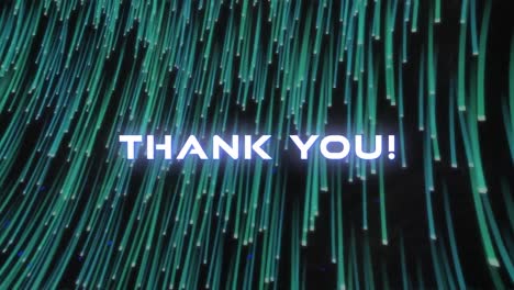 Animation-of-thank-you-text-over-blue-light-trails