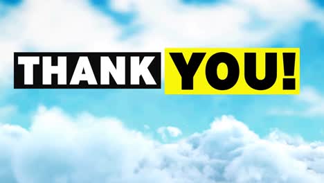 Animation-of-thank-you-text-over-cloudy-blue-sky-background