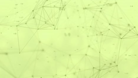 Animation-of-network-of-connections-on-yellow-background