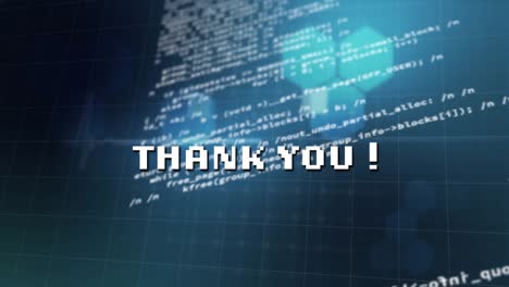 Animation-of-thank-you-text-over-data-processing-on-black-background