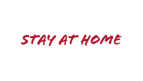 Animation-of-stay-at-home-text-on-white-background