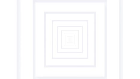 Animation-Grauer-Konzentrischer-Quadrate,-Die-Sich-über-Weißen-Hintergrund-Bewegen