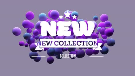 Animation-of-new-collection-text-over-purple-spots