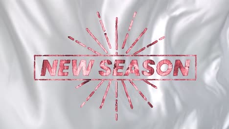 Animation-of-new-season-text-on-silver-background