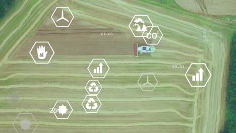 Animation-of-digital-eco-and-green-energy-icons-over-field