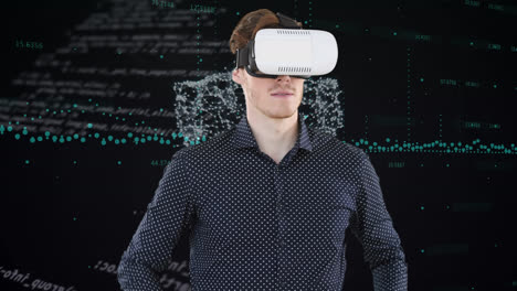 Animation-Eines-Menschen-Im-VR-Headset-über-Die-Schnittstelle-Zur-Verarbeitung-Von-Daten