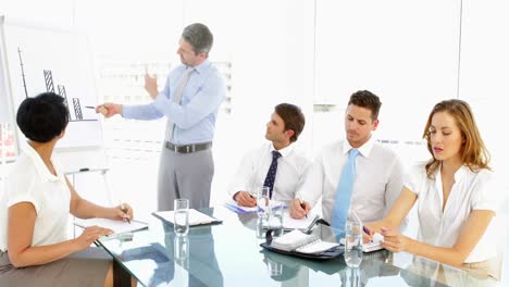 Businessman-speaking-to-his-staff-during-meeting