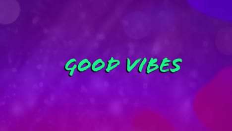 Animation-of-good-vibes-text-over-purple-background