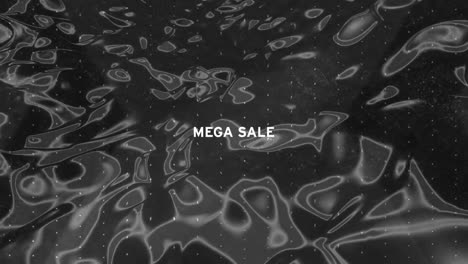 Animation-of-mega-sale-text-on-liquid-dark-background