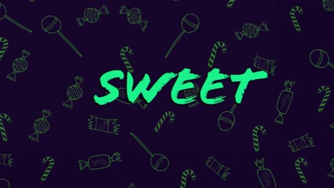 Animation-of-sweet-text-over-christmas-sweets-icons