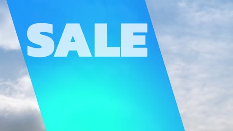 Animation-of-sale-text-over-blue-moving-background