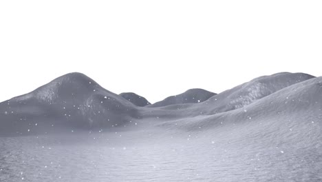 Animation-of-snow-falling-over-winter-land-scape