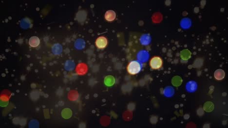 Animación-De-Confeti-Y-Manchas-Multicolores-Brillantes-Sobre-Fondo-Negro