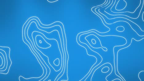 Animation-Bewegter-Weißer-Linien-Auf-Blauem-Hintergrund