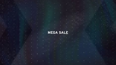 Animation-of-maga-sale-text-over-white-shapes