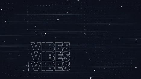 Animation-of-good-vibes-text-over-digital-interface