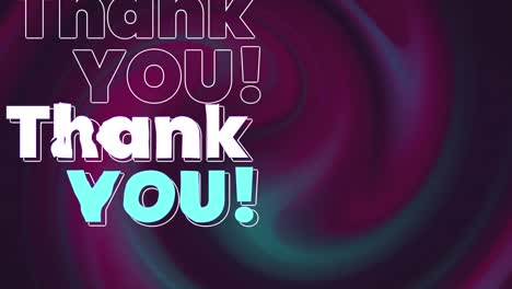 Animation-of-thank-you-text-over-purple-background