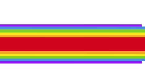 Animation-of-rainbow-ribbon-over-rainbow-stripes