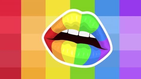 Animation-of-rainbow-mouth-over-rainbow-stripes