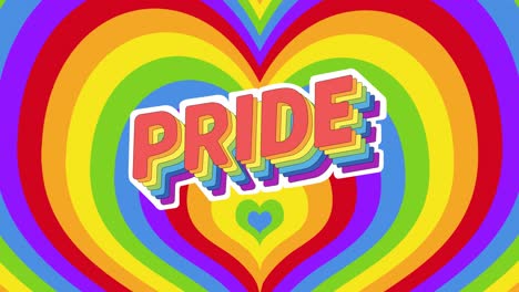 Animation-of-pride-text-over-rainbow-hearts