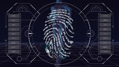 Animation-Der-Datenverarbeitung-über-Biometrischen-Fingerabdruck