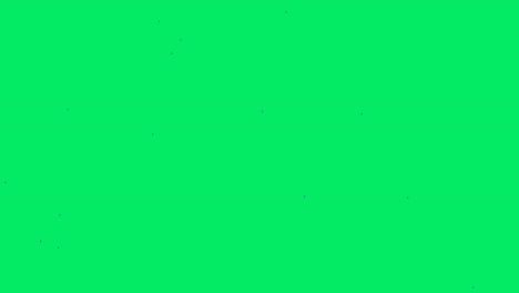 Animation-Von-Blauen-Tropfen-Und-Rosa-Pinselstrichen-Auf-Grünem-Hintergrund