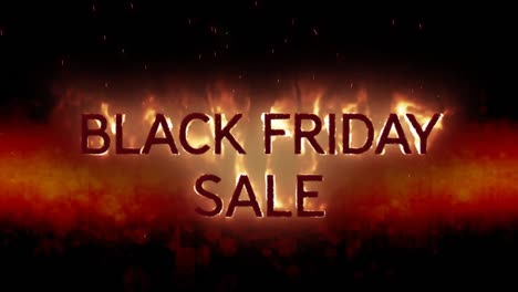 Animation-of-black-friday-sale-text-in-burning-flames-over-dark-background