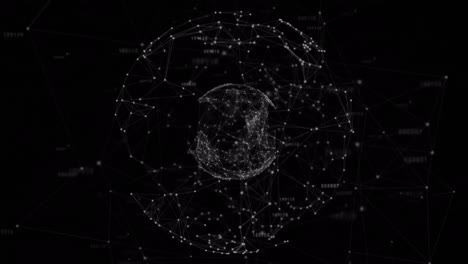 Animation-Des-Globus-Des-Netzwerks-Von-Verbindungen-Mit-Leuchtenden-Punkten