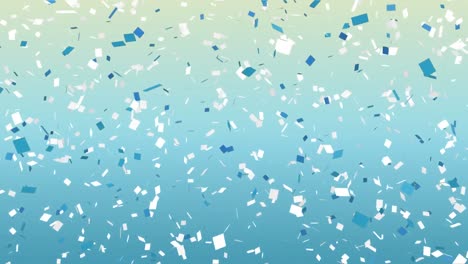 Animation-of-confetti-falling-over-gradient-blue-background