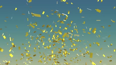 Animation-of-confetti-falling-over-gradient-blue-background