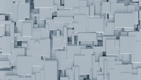Animation-Blauer-3D-Blöcke,-Die-Einen-Abstrakten-Hintergrund-Abdecken