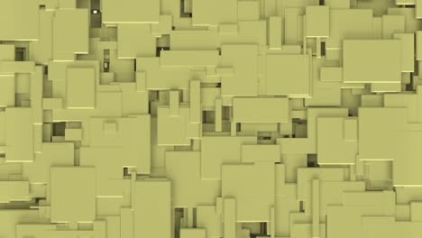 Animation-of-yellow-3d-blocks-covering-abstract-background